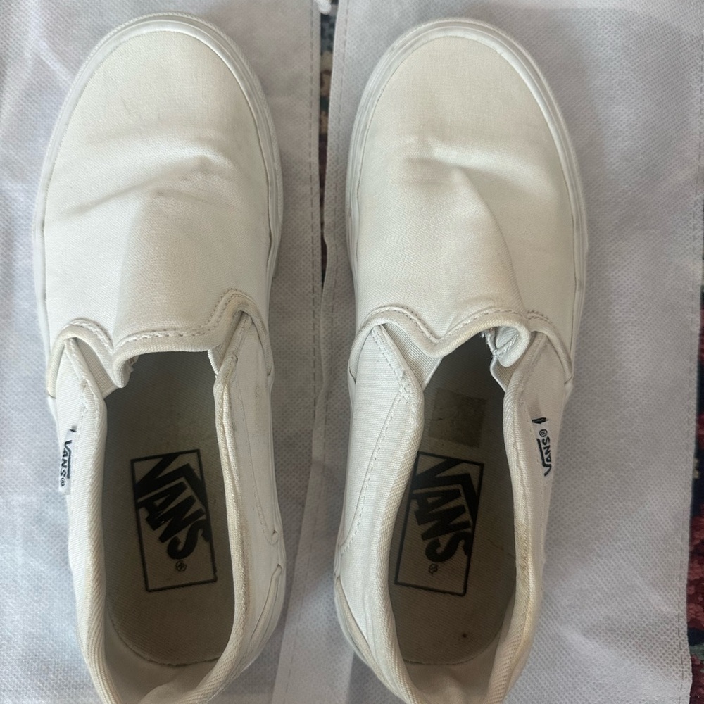 Vans Classic White Slip-On Shoes